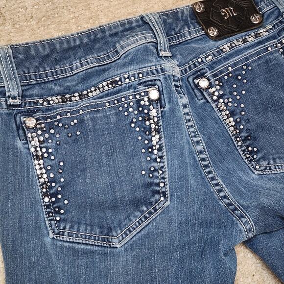 Miss Me Gem Embellished Jeggings Women's Size 29 - Picture 8 of 9